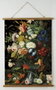 DKD Home Decor Lienzo Abeto Cuerda 75x2x100 Flores Surtido de 2 Unidades