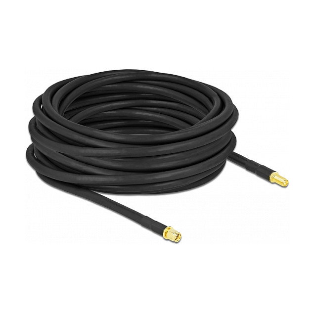 DeLOCK Cable de antena coaxial SMA macho a SMA hembra LMR300 10 m DeLOCK Cable de antena coaxial SMA macho a SMA hembra LMR300 10 m