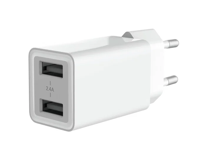 Conceptronic ALTHEA06W Cargador de Pared USB, 2 Puertos, 5V 2.4A 12W Total, Blanco, Universal, CA