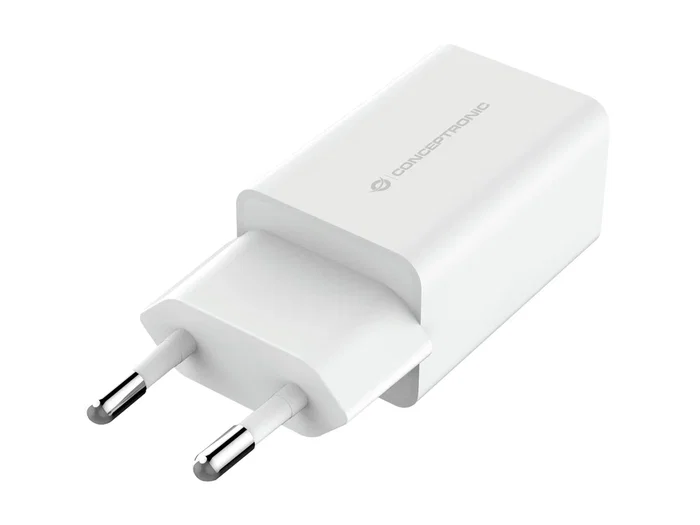 Conceptronic ALTHEA06W Cargador de Pared USB, 2 Puertos, 5V 2.4A 12W Total, Blanco, Universal, CA