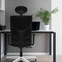 PIQUERAS Y CRESPO Silla de oficina Motilla con mecanismo Sincro/Traslack, Blanco y Gris