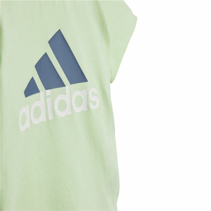 Conjunto Deportivo para Bebé Adidas Bl Cotton Set Infantil Azul Verde Claro Conjunto Deportivo para Bebé Adidas Bl Cotton Set Infantil Azul Verde Claro