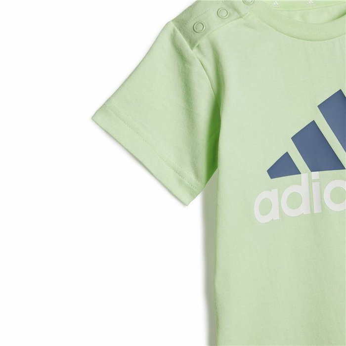 Conjunto Deportivo para Bebé Adidas Bl Cotton Set Infantil Azul Verde Claro Conjunto Deportivo para Bebé Adidas Bl Cotton Set Infantil Azul Verde Claro