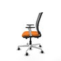 PIQUERAS Y CRESPO Silla de oficina Haches Naranja y Gris