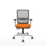 PIQUERAS Y CRESPO Silla de oficina Haches Naranja y Gris