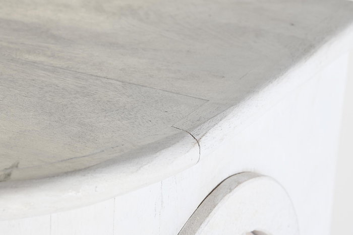 DKD Home Decor Aparador Moderno Blanco 40 x 113 x 92 cm Mango y Metal