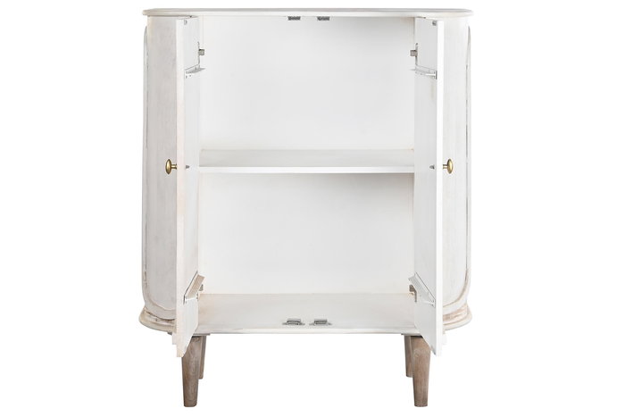 DKD Home Decor Aparador Moderno Blanco 40 x 113 x 92 cm Mango y Metal