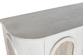 DKD Home Decor Aparador Moderno Blanco 40 x 113 x 92 cm Mango y Metal