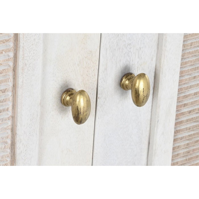 DKD Home Decor Aparador de Mango y Metal Blanco