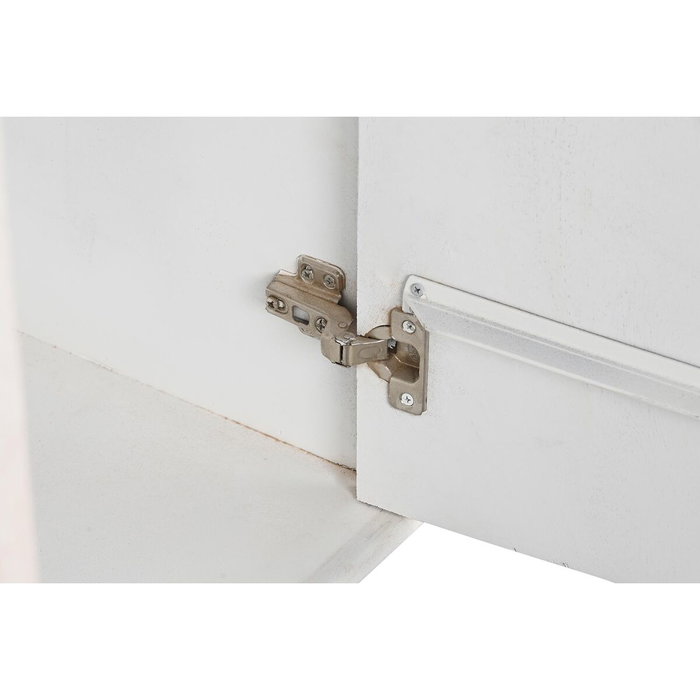 DKD Home Decor Aparador de Mango y Metal Blanco