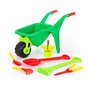 Polesie Wader Carretillo Jardinero con Herramientas de Juguete, Set Completo para Niños y Niñas a partir de 12 Meses, 7 Piezas Ref. 41722