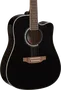 Eko Guitarra Acústica Dreadnought Ranger 6 A/E Cutaway Negra Electroacústica
