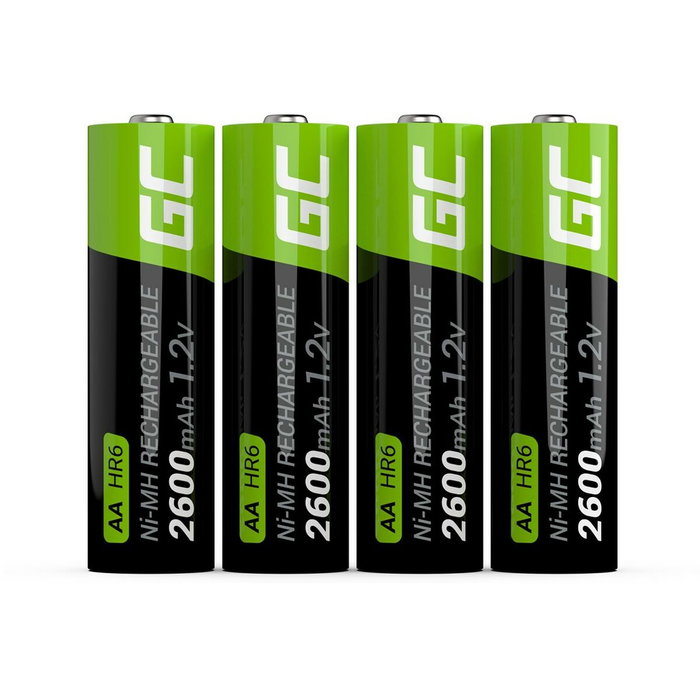 Green Cell GR01 Batería Recargable AA 2600mAh (Pack de 4) Green Cell GR01 Batería Recargable AA 2600mAh (Pack de 4)