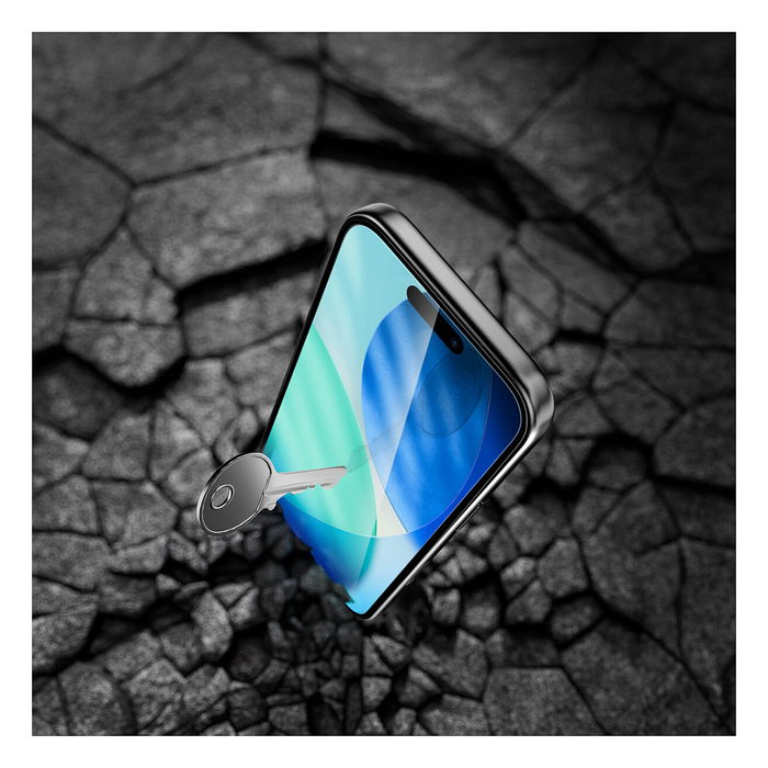 4smarts Second Glass mit Montagerahmen Protector de Pantalla para iPhone 17 Pro de Vidrio Templado Transparente