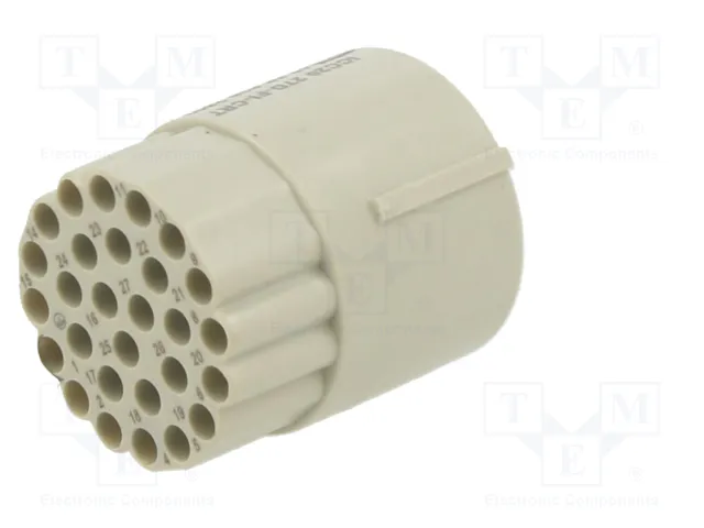 HARTING Conector industrial redondo ICC20 27 pines hembra recto