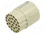 HARTING Conector industrial redondo ICC20 27 pines hembra recto