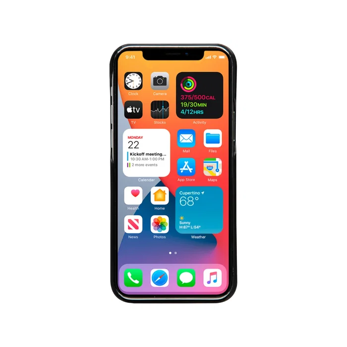 Dbramante1928 Lynge Funda de Cuero con Bolsillo para Tarjetas para iPhone 12 Mini, Cierre Magnético, Color Negro