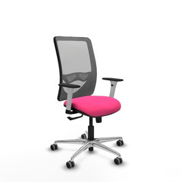 PIQUERAS Y CRESPO Silla de oficina Zulema Rosa y Gris