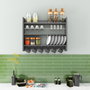 Hanah Home Estantería de Cocina Kolin Antracita 85x15x65 cm Tablero de Partículas Melamina