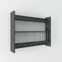 Hanah Home Estantería de Cocina Kolin Antracita 85x15x65 cm Tablero de Partículas Melamina