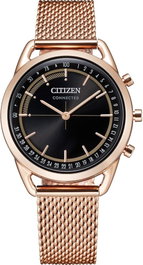 Citizen HX0003-51E con correa dorada y esfera negra