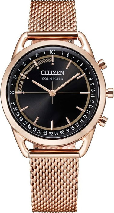 Citizen HX0003-51E con correa dorada y esfera negra Citizen HX0003-51E con correa dorada y esfera negra