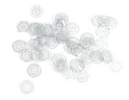 Innspiro Lentejuela transparente cristal 7mm 500g