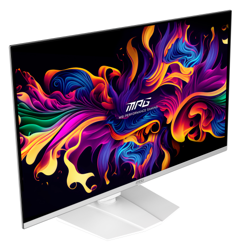 MSI MPG 321URXW QD-OLED Monitor Gaming 31.5 pulg 4K UHD 240 Hz Blanco