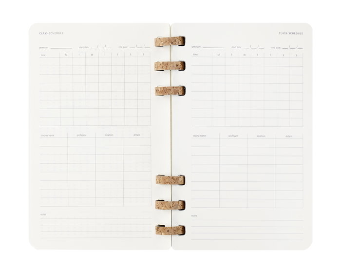 Moleskine DSSPB12AMWH3Y26 Agenda Espiral Académica L (13 x 21 cm) Negra Tapa Blanda Julio 2025 - Junio 2026