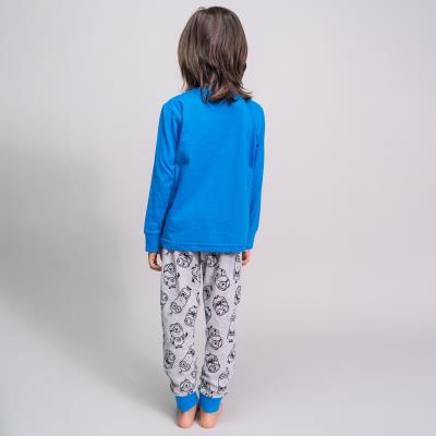Pijama Largo Single Jersey Minions Azul 6 Años