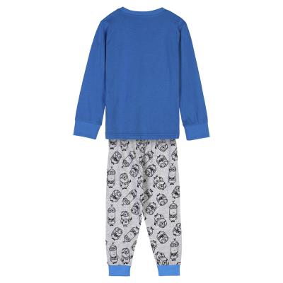 Pijama Largo Single Jersey Minions Azul 6 Años