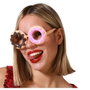 Atosa Gafas de Carnaval Diseño Rosquillas con Glaseados de Colores para Mujer Adulto