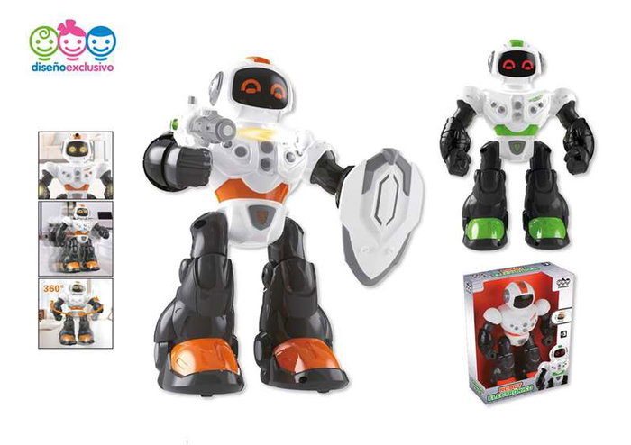 Jugatoys Robot Electrónico Naranja con Luces y Sonidos