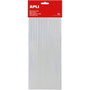 Apli Barras de Cola Termofusible Transparentes Ø7,5mm x 20cm (Pack de 25)