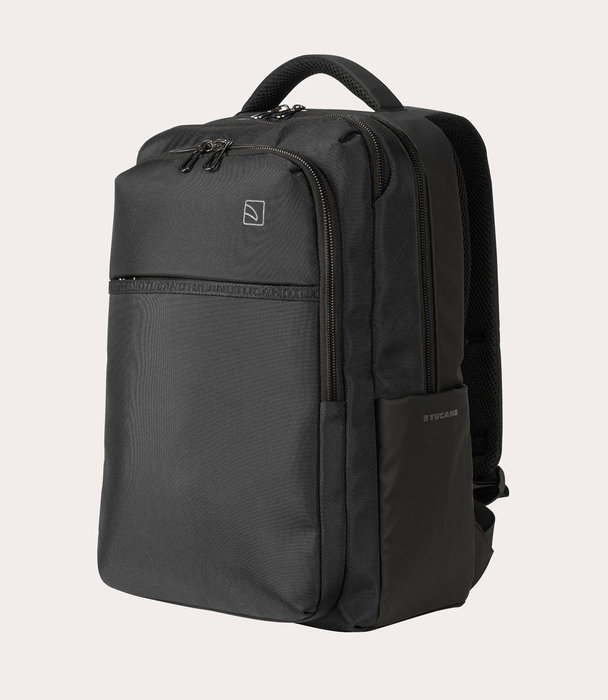 Tucano Marte Gravity Mochila informal Unisex para Portátil 16", Compatible con MacBook Pro 16", Negro, Tela, Compartimento Tablet