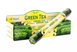 DKD Home Decor Incienso Varilla 4 x 4 x 25 cm Set de 20 Verde Té