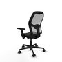 PIQUERAS Y CRESPO Silla de oficina Jorquera con mecanismo Sincro/Traslack, brazos 3D y lumbar regulable