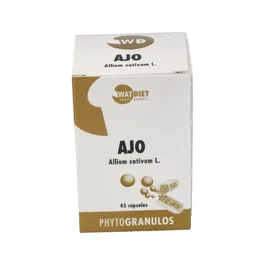 WAYDIET NATURAL PRODUCTS Ajo Phytogranulos 45 Cápsulas - Complemento Alimenticio para Sistema Cardiovascular y Antioxidante