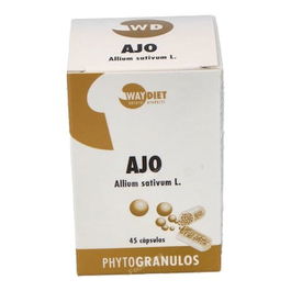 WAYDIET NATURAL PRODUCTS Ajo Phytogranulos 45 Cápsulas - Complemento Alimenticio para Sistema Cardiovascular y Antioxidante