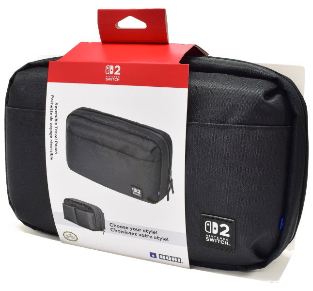 Hori Bolsa de viaje reversible negra para Nintendo Switch 2, Switch y Switch OLED