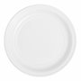 Maxi products Plato Llano Redondo 22cm Reutilizable Blanco -100U-