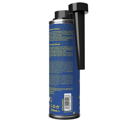 Goodyear GODA0005 Antihumos Diésel Aditivo de Combustible 300 ml, Reduce Emisiones de Humo, Previene Depósitos y Consumo, Apto para Diésel