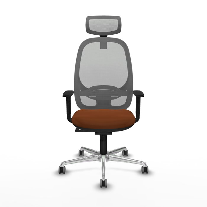 PIQUERAS Y CRESPO Silla de oficina Cilanco con mecanismo Sincro, Marrón y Gris PIQUERAS Y CRESPO Silla de oficina Cilanco con mecanismo Sincro, Marrón y Gris
