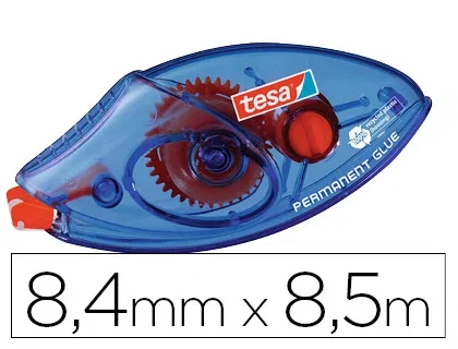 Tesa Rodillo Adhesivo Permanente Ecológico 8,4 mm x 8,5 m