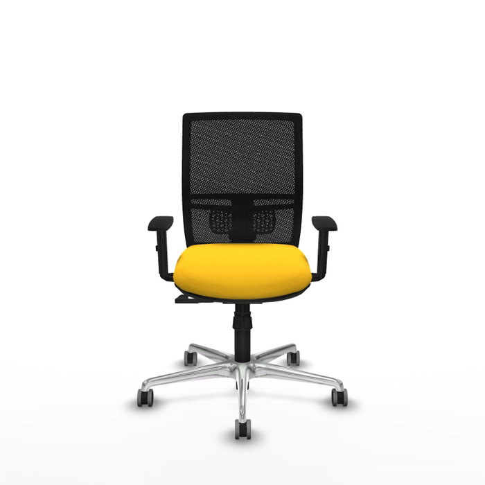 PIQUERAS Y CRESPO Silla de oficina Yunquera con mecanismo Sincro, Amarillo y Negro PIQUERAS Y CRESPO Silla de oficina Yunquera con mecanismo Sincro, Amarillo y Negro