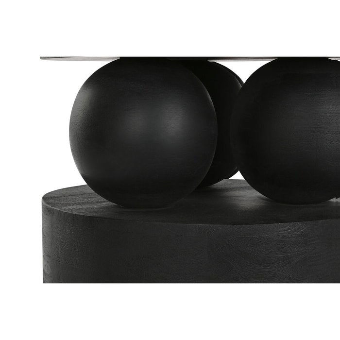 DKD Home Decor Mesa Redonda Comedor Mango y Marmol 120x120x76 cm Diseño Moderno