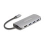 DeLOCK Hub USB 64323 con 7 puertos, HDMI 4K y PD 3.0 90W, Gris