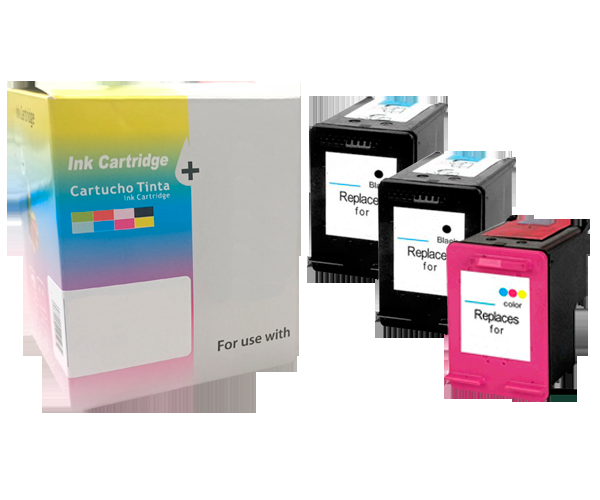 Dayma Pack de tintas compatibles HP N303 XL (2x Negro, 1x Color) Dayma Pack de tintas compatibles HP N303 XL (2x Negro, 1x Color)