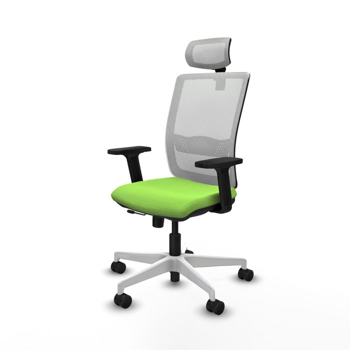 PIQUERAS Y CRESPO Silla de oficina Haches Pistacho y Blanco PIQUERAS Y CRESPO Silla de oficina Haches Pistacho y Blanco
