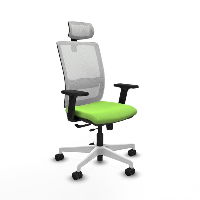 PIQUERAS Y CRESPO Silla de oficina Haches Pistacho y Blanco PIQUERAS Y CRESPO Silla de oficina Haches Pistacho y Blanco